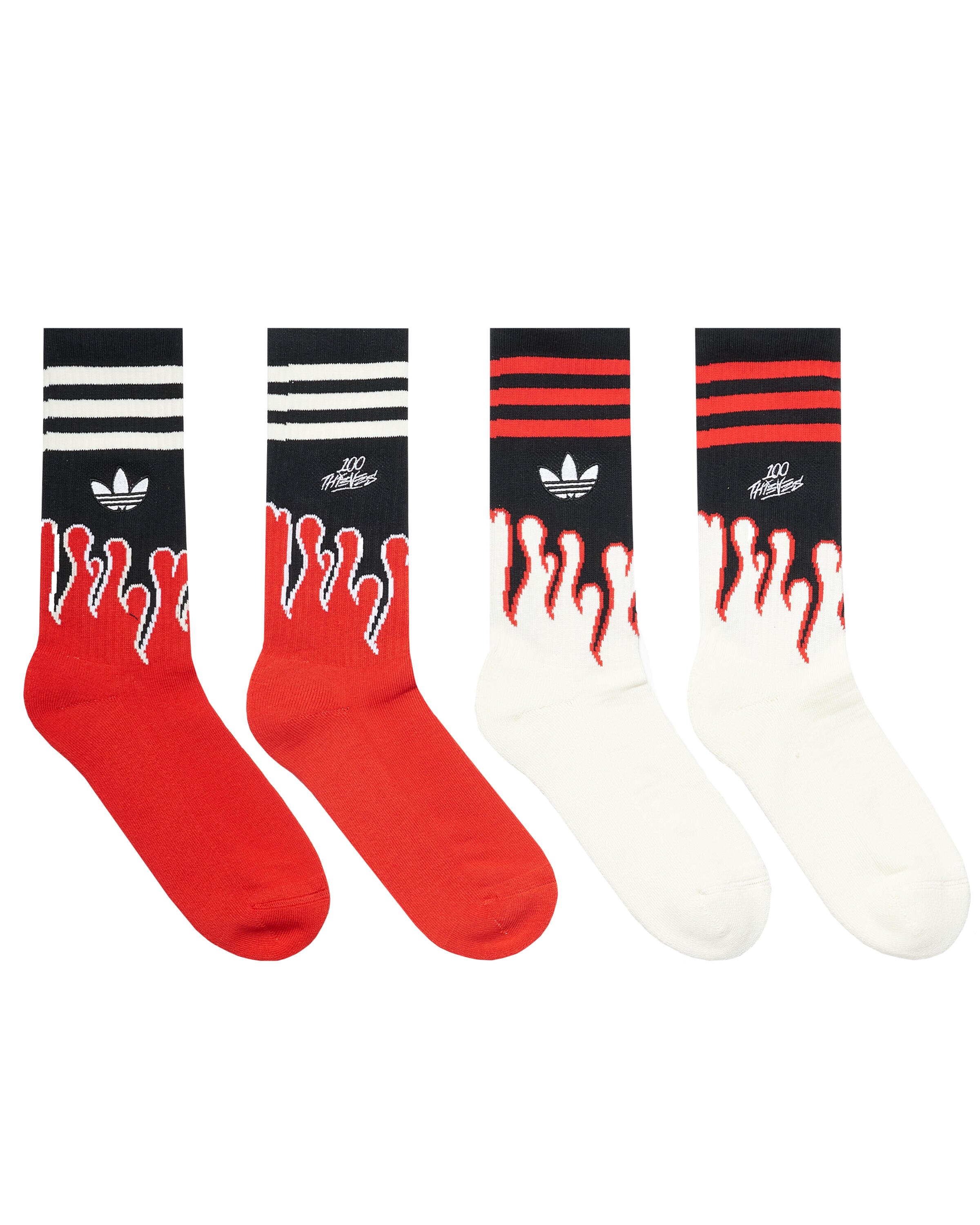 Adidas socks red best sale